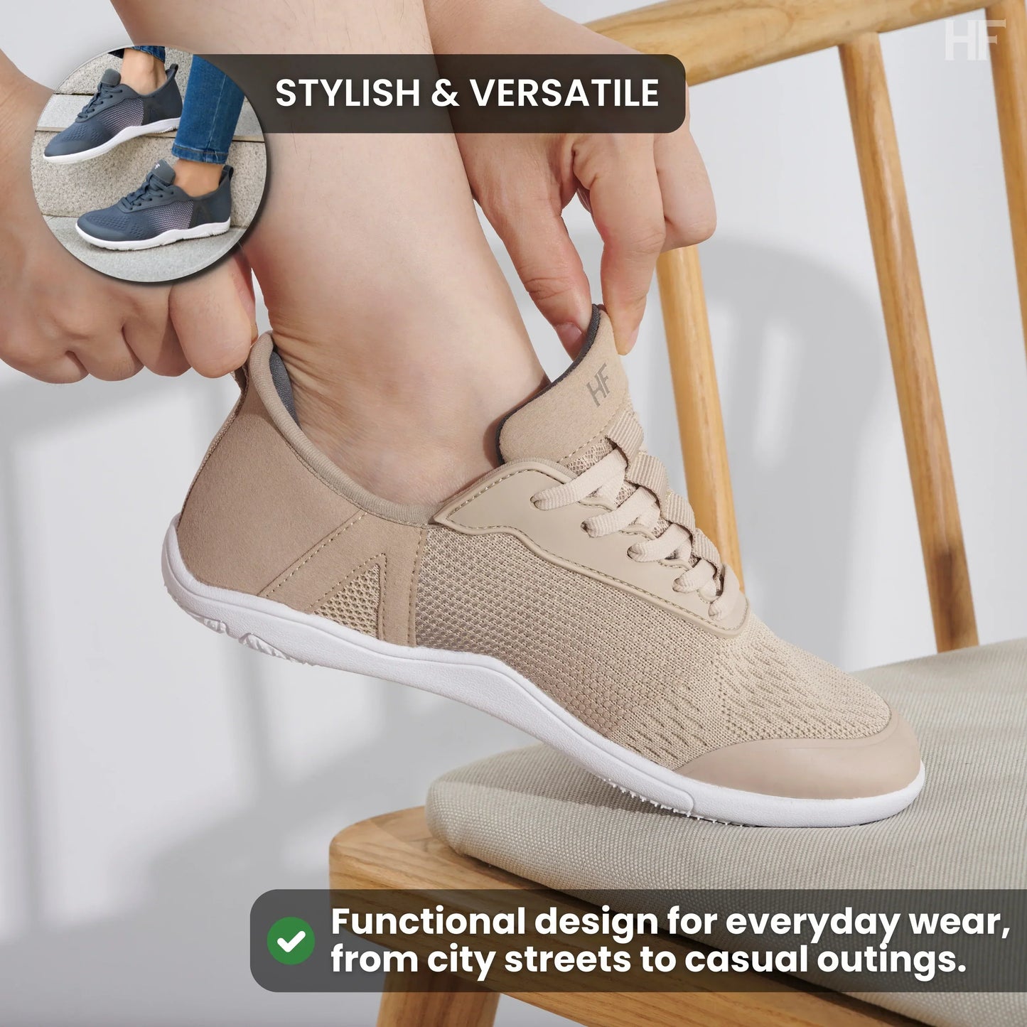 HF Stride – Hands-Off & Ergonomic Barefoot Shoes (Unisex)